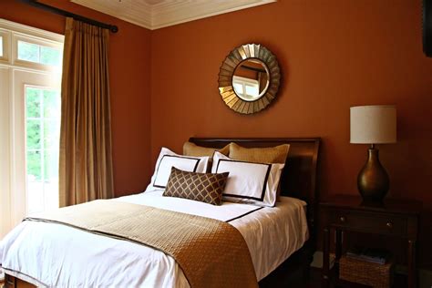 burnt orange bedroom colors.